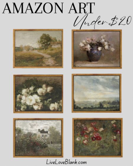 Amazon artwork under $20!!
Home decor
Floral artwork
Landscape artwork
#ltkfind

#LTKhome #LTKunder50 #LTKstyletip