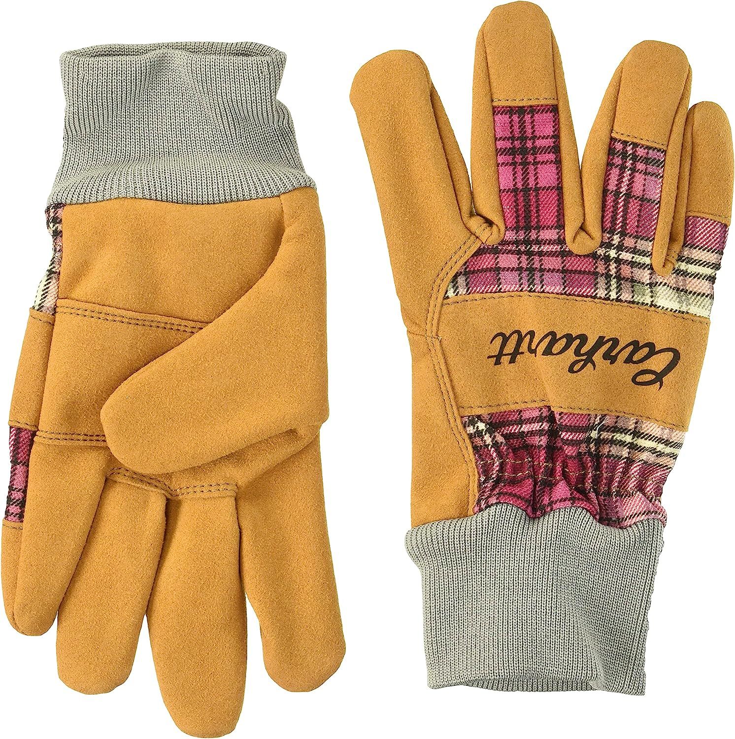 Carhartt Women's Suede Work-Knit Gloves | Amazon (US)