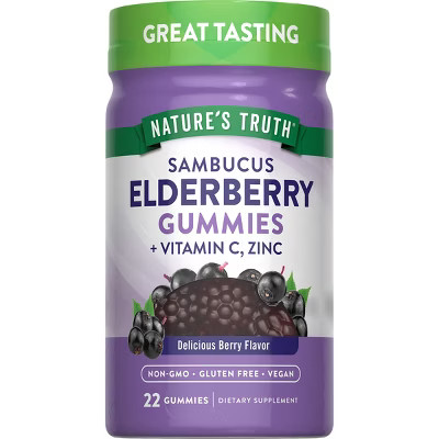 Nature's Truth Elderberry Vegan Gummy - 22ct | Target