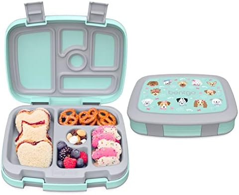 Bentgo® Kids Prints Leak-Proof, 5-Compartment Bento-Style Kids Lunch Box - Ideal Portion Sizes f... | Amazon (US)