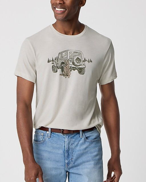 Dog with car graphic tee | J.Crew Factory