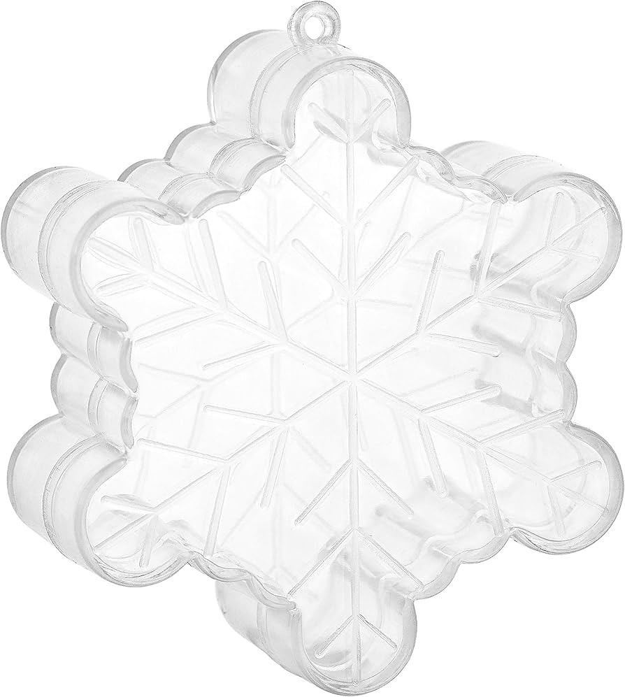 Snowflake Shaped Acrylic Candy Boxes,12 Pack,2.36"x2.36"x0.98",Perfect for Weddings, Birthdays, P... | Amazon (US)