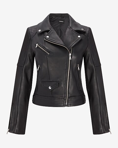 Leather Moto Jacket | Express