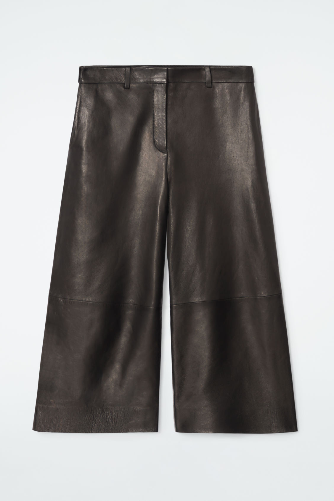 THE LEATHER BARREL-LEG CULOTTES | COS UK