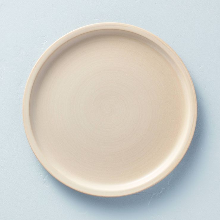 10.5" Modern Rim Stoneware Dinner Plate Taupe - Hearth & Hand™ with Magnolia | Target