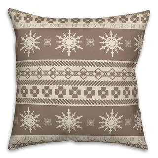 Neutral Christmas Sweater Throw Pillow By Designs Direct | 18" x 18" | Michaels® | Michaels Stores