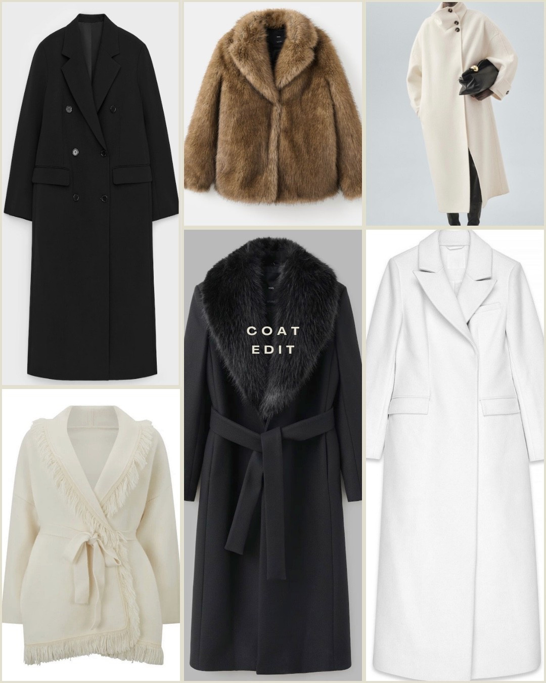 A/W 25 Coat Edit

#coats #womenscoats #jackets #autumncoat #wintercoat #formslcoat #workcoat #furcoat #cardigan #coatigan #dresscoat #doublebreastedcoat #woolcoat #tailoredcoat #hollandcooper #mango #nakdfashion #viralcoat #whitecoat #creamcoat #wrapcoat #beltedcoat #longcoat #eveningcoat #autumnoutfits #autumnpicks 

#LTKwinter #LTKworkwear #LTKautumn
