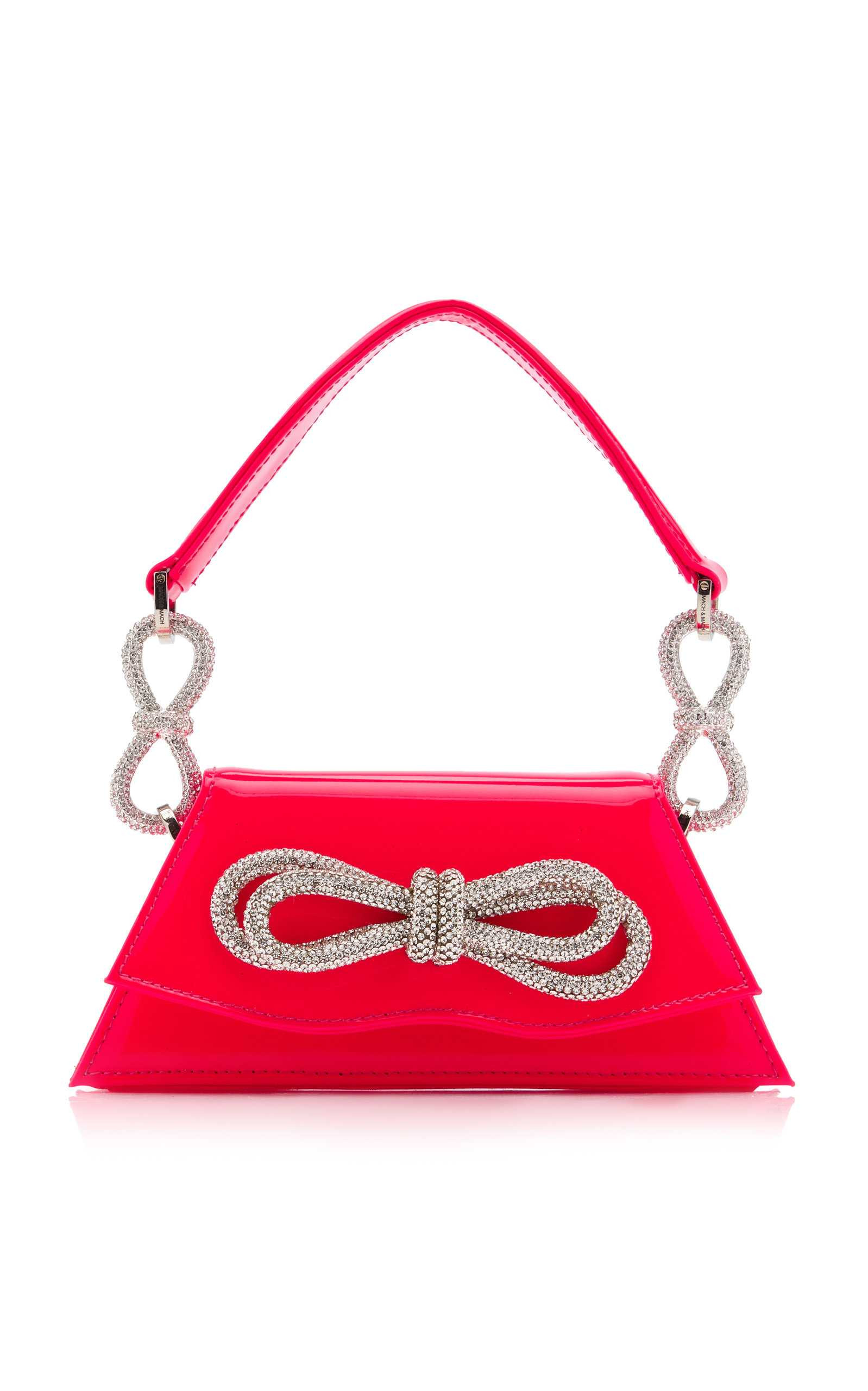 Samantha Double Bow Patent Leather Mini Handbag | Moda Operandi (Global)