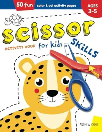 Scissor Skills Activity Book for Kids ages 3-5: A Cutting Practice Preschool Workbook for Toddler... | Amazon (US)