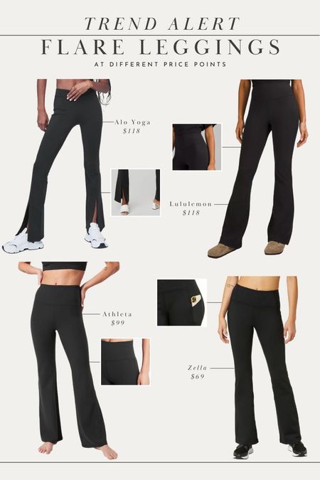 Trend alert! Flare leggings at different price points - also yoga, lululemon, athleta, Zella, black leggings, best flared leggings

#LTKSeasonal #LTKfit #LTKstyletip