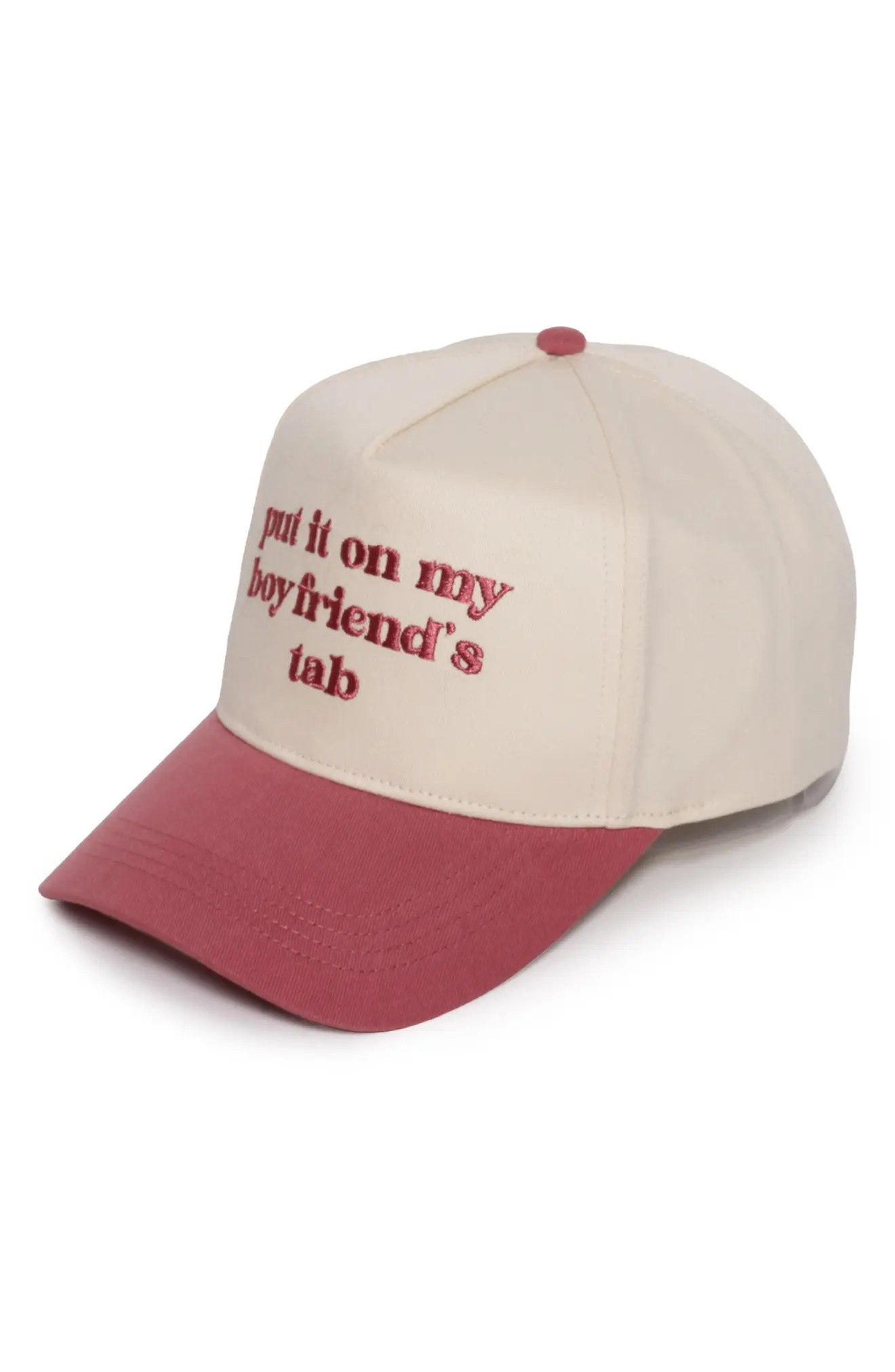 David & Young Put it on Boyfriend's Tab Cotton Baseball Cap in Beige at Nordstrom Rack | Nordstrom Rack