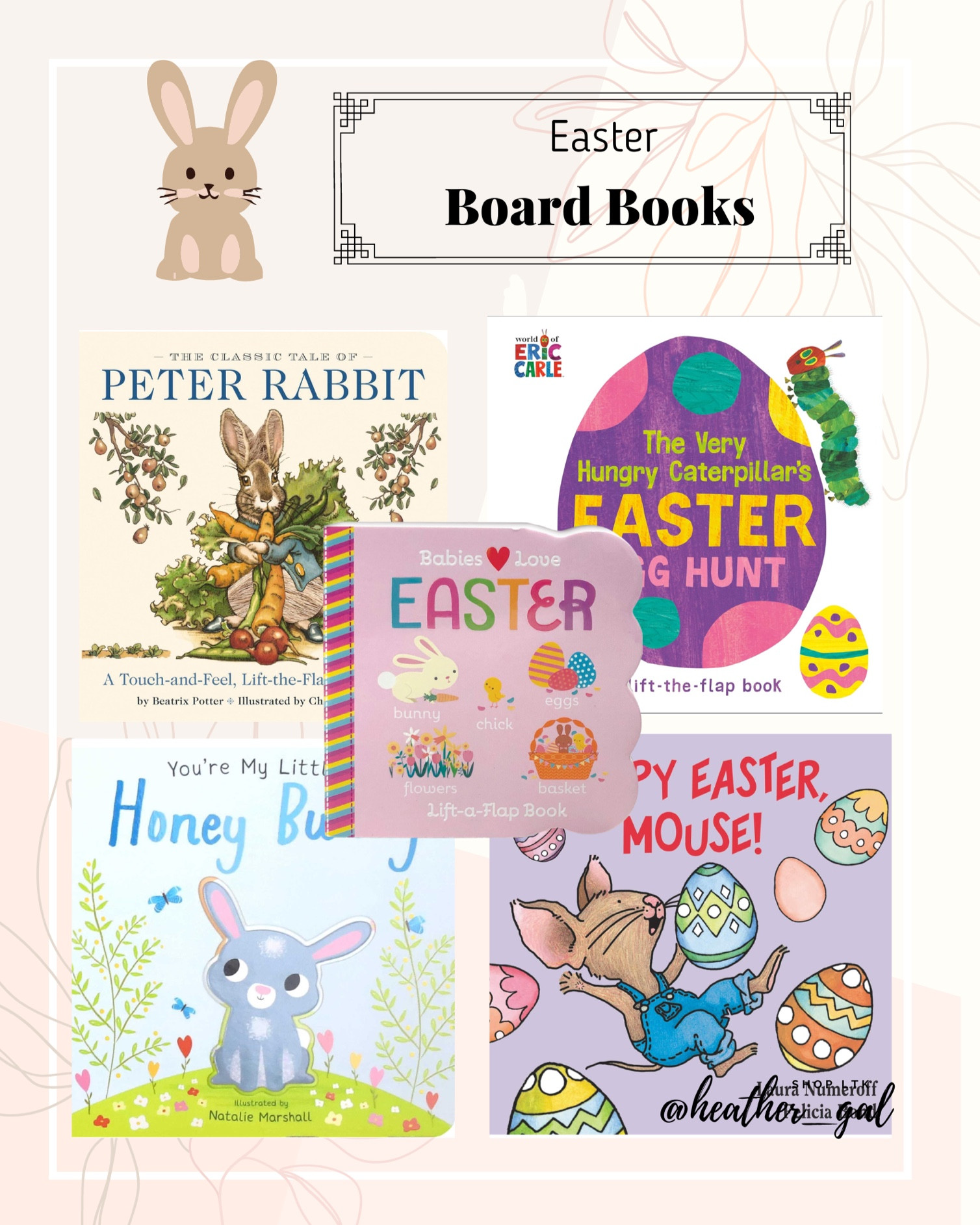 Toddler Easter board books, easter basket stuffers, toddler Easter basket, toddler spring books, toddler gift ideas, baby Easter basket, baby board books, baby spring books, toddler seasonal books, favorite kids books 

Follow my shop @heather_gal on the @shop.LTK app to shop this post and get my exclusive app-only content!

#liketkit #LTKkids #LTKSeasonal #LTKbaby
@shop.ltk
https://liketk.it/43lGV