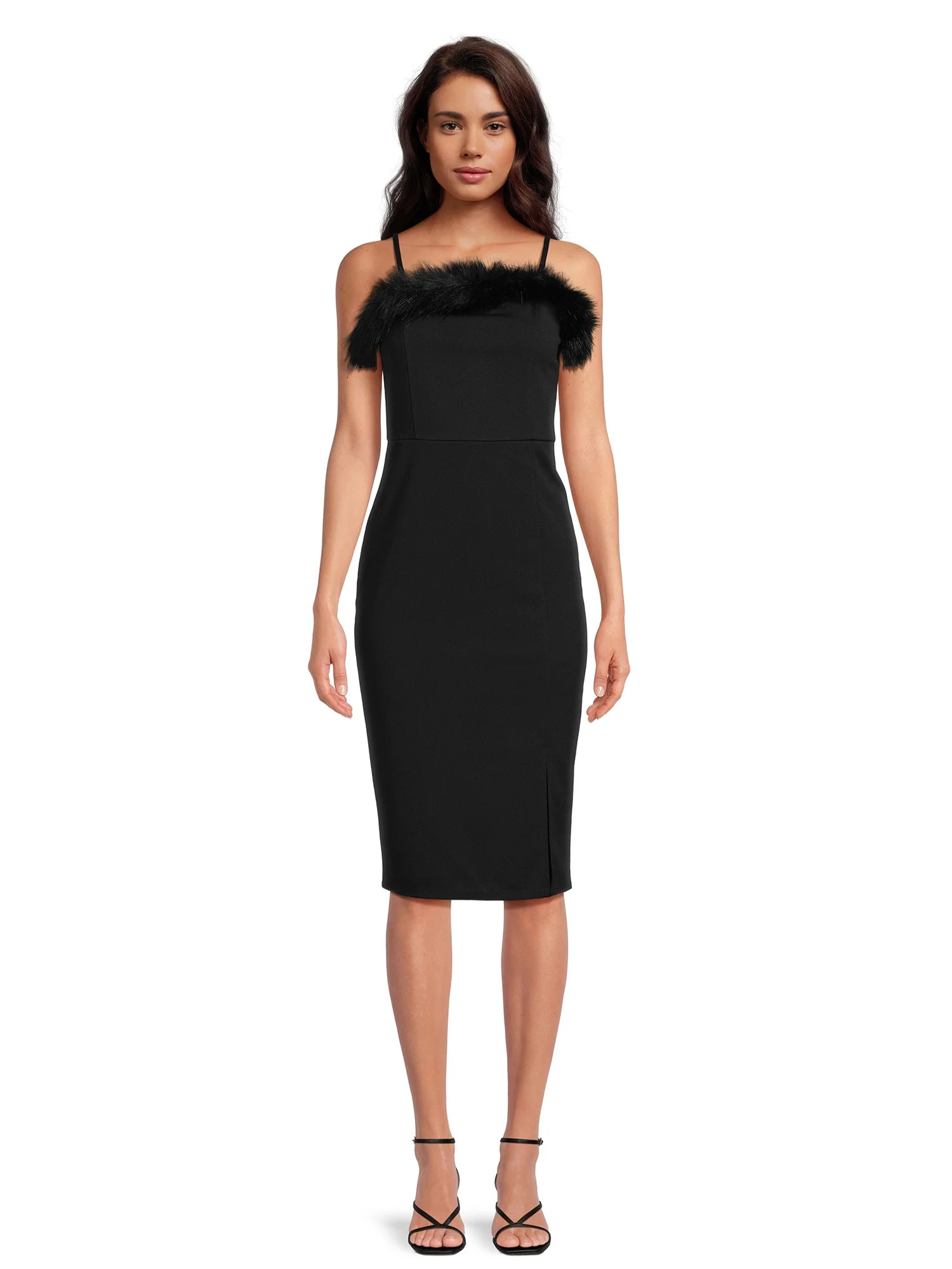 Planet Gold Clothing Women's Scuba Midi Dress - Walmart.com | Walmart (US)