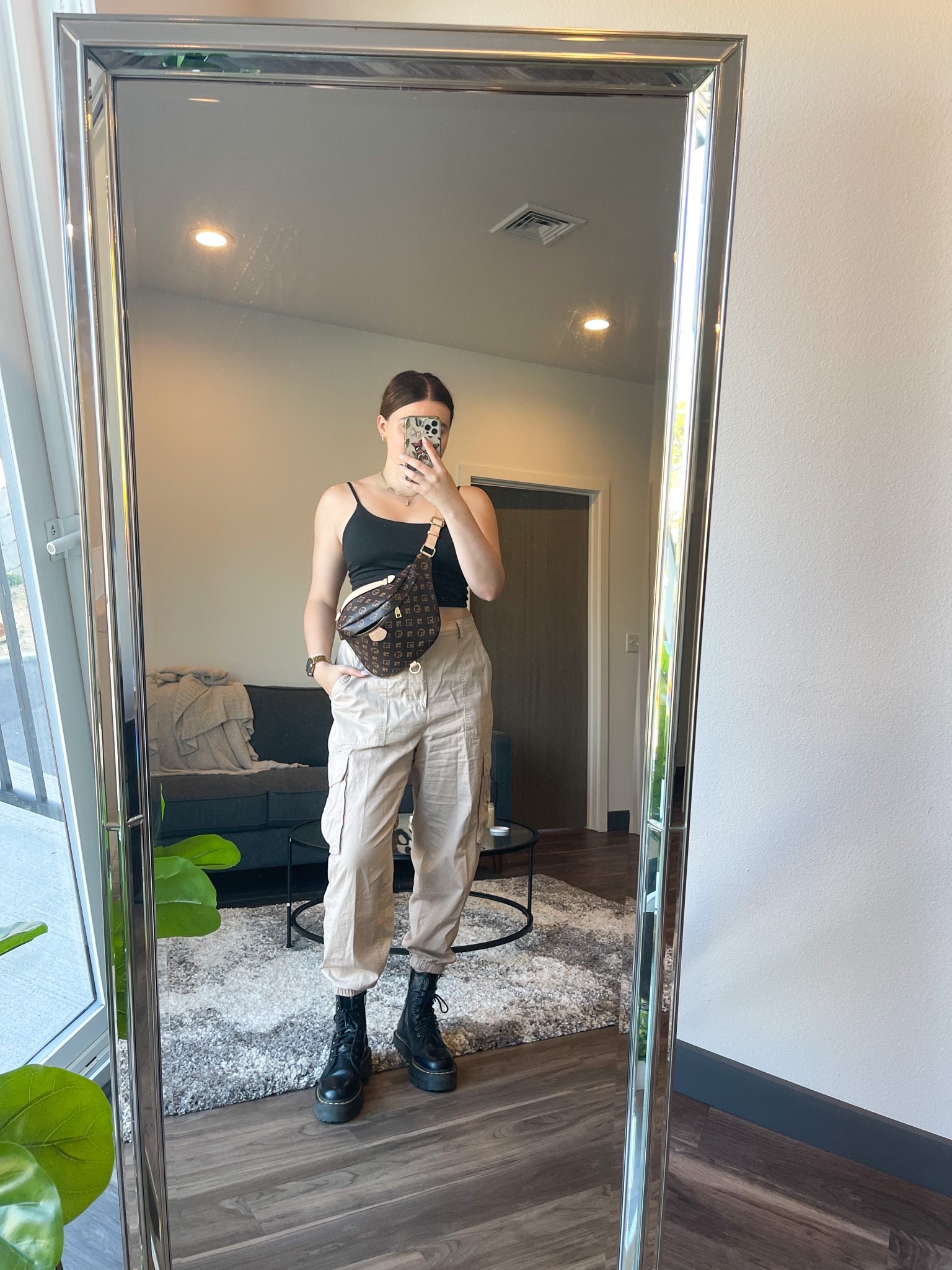 Casual military inspired outfit idea for fall! Featuring my favorite cargo pants 

Im wearing a M tank, size L pants and size 9 boots 

#LTKunder100 #LTKSeasonal #LTKstyletip