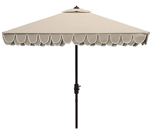 Elegant Valance 7.5' Square Umbrella by Safavieh | QVC