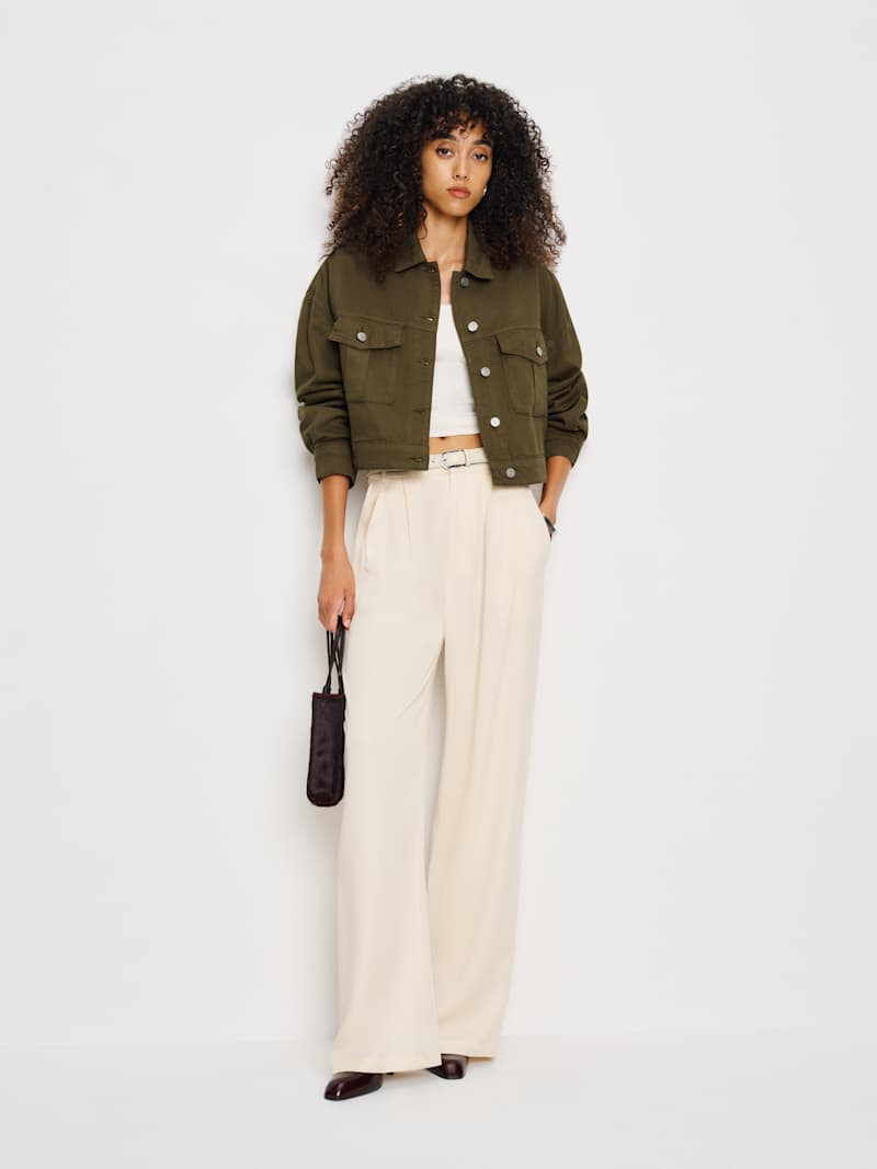 Hudson Military Twill Jacket | Reformation (Global)