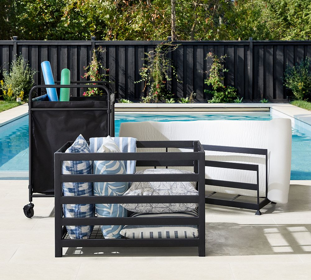 Malibu Metal Outdoor Pool Float Storage | Pottery Barn (US)