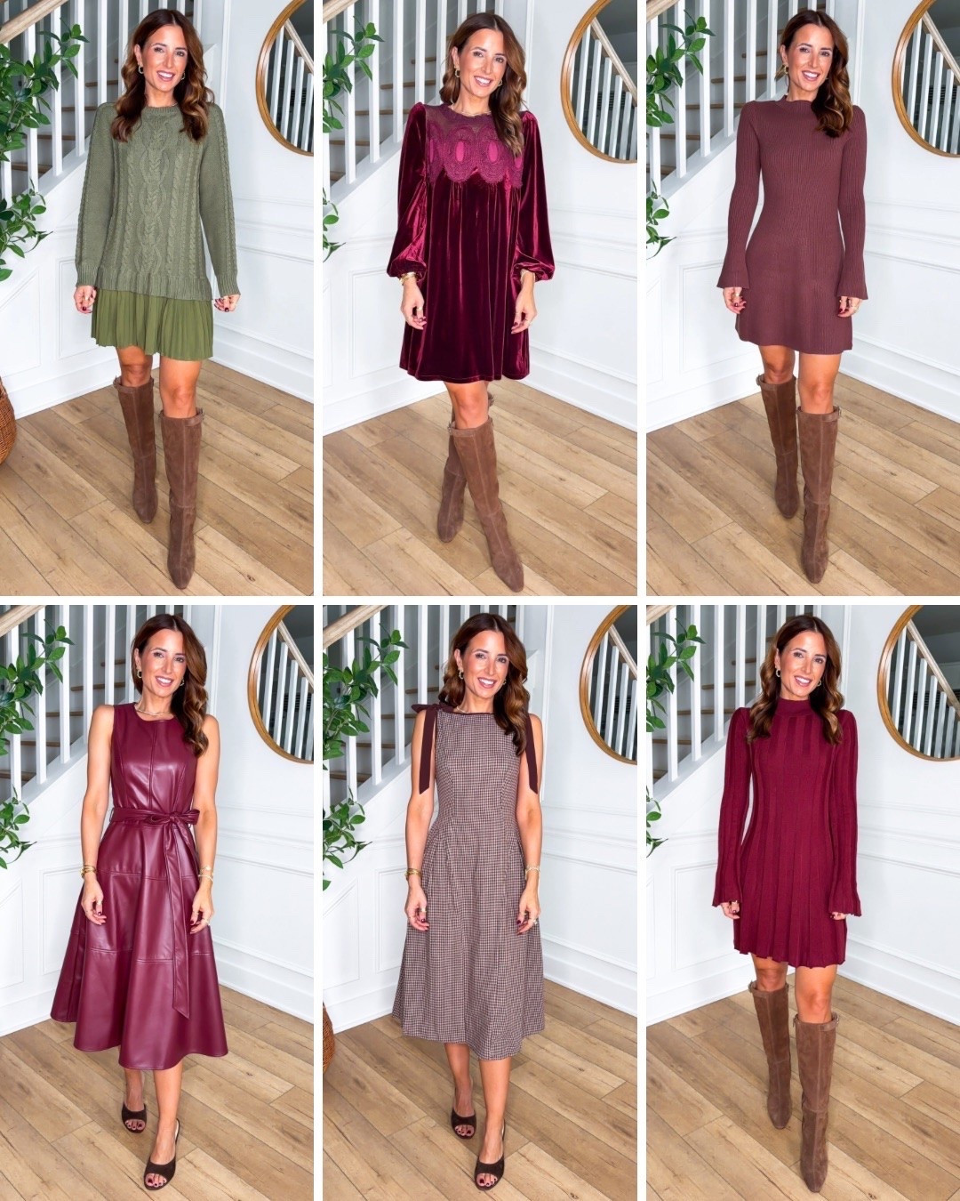Thanksgiving outfits. Thanksgiving dresses. Fall outfits. Fall dresses. Family photo outfits. Family photo dresses. Pumpkin patch outfits. Sweater dresses. Plaid dresses. Velvet dresses. Wearing smallest size in each. I went up half a size in knee-high boots to make room for socks.

#LTKootd #LTKSeasonal #LTKPetite