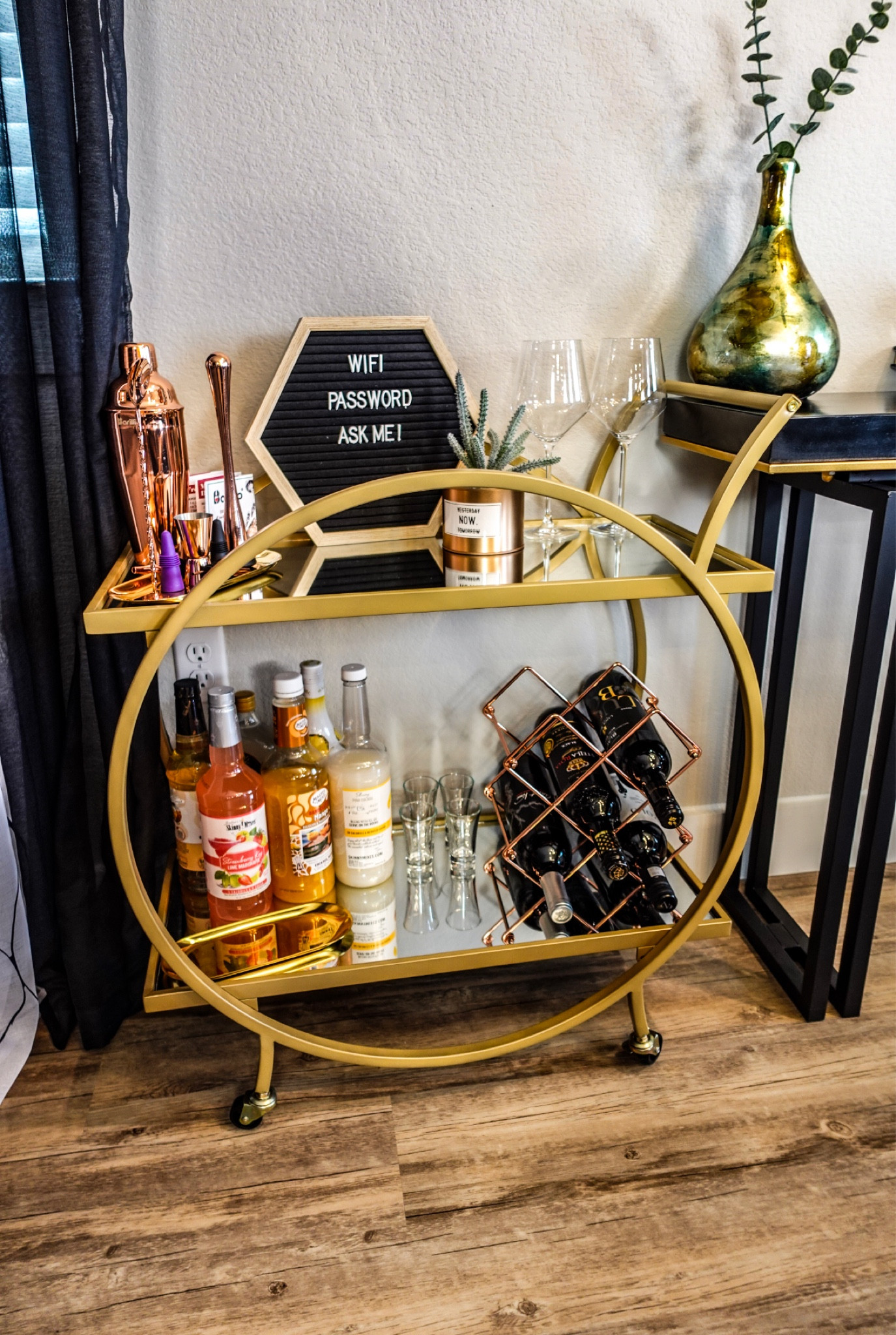 Bar carts can be styled in different parts of the home. Here is how I styled mine. 

#LTKstyletip #LTKsalealert #LTKhome