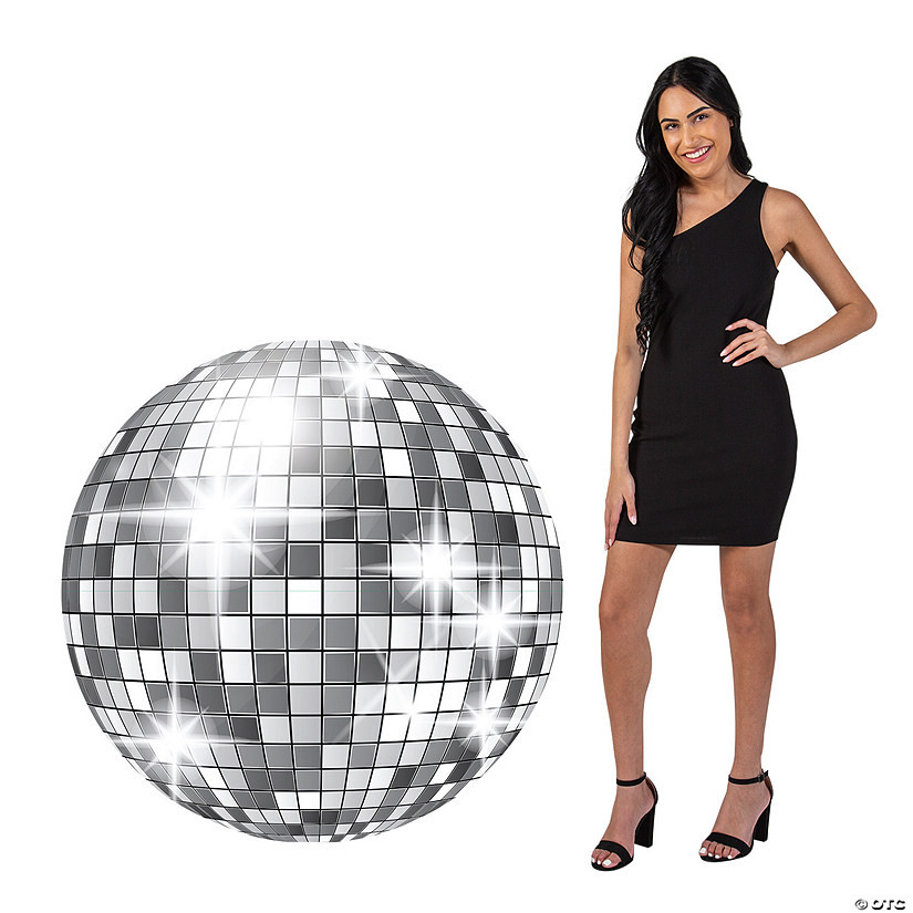 44" x 44" Giant Disco Ball Cardboard Cutout Stand-Up | Oriental Trading Company