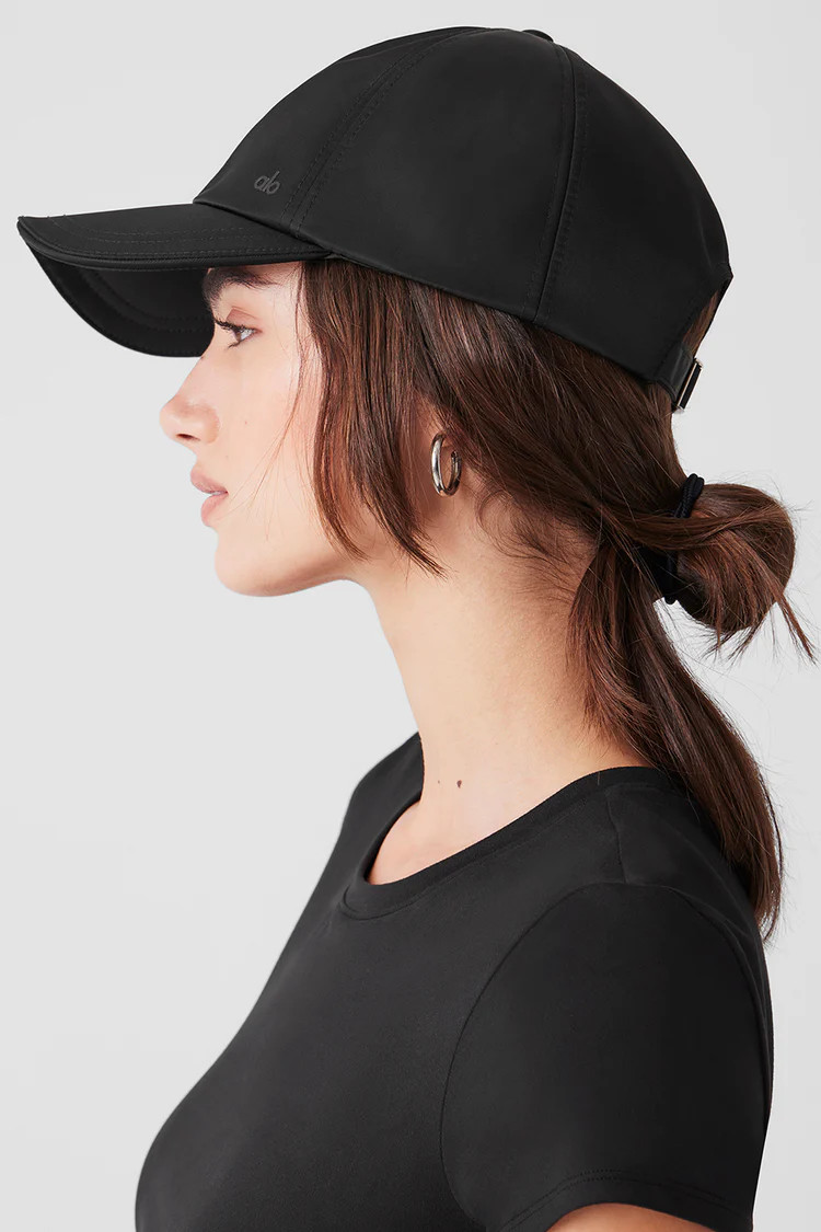 Satin Off-Duty Cap - Black | Alo Yoga (US)