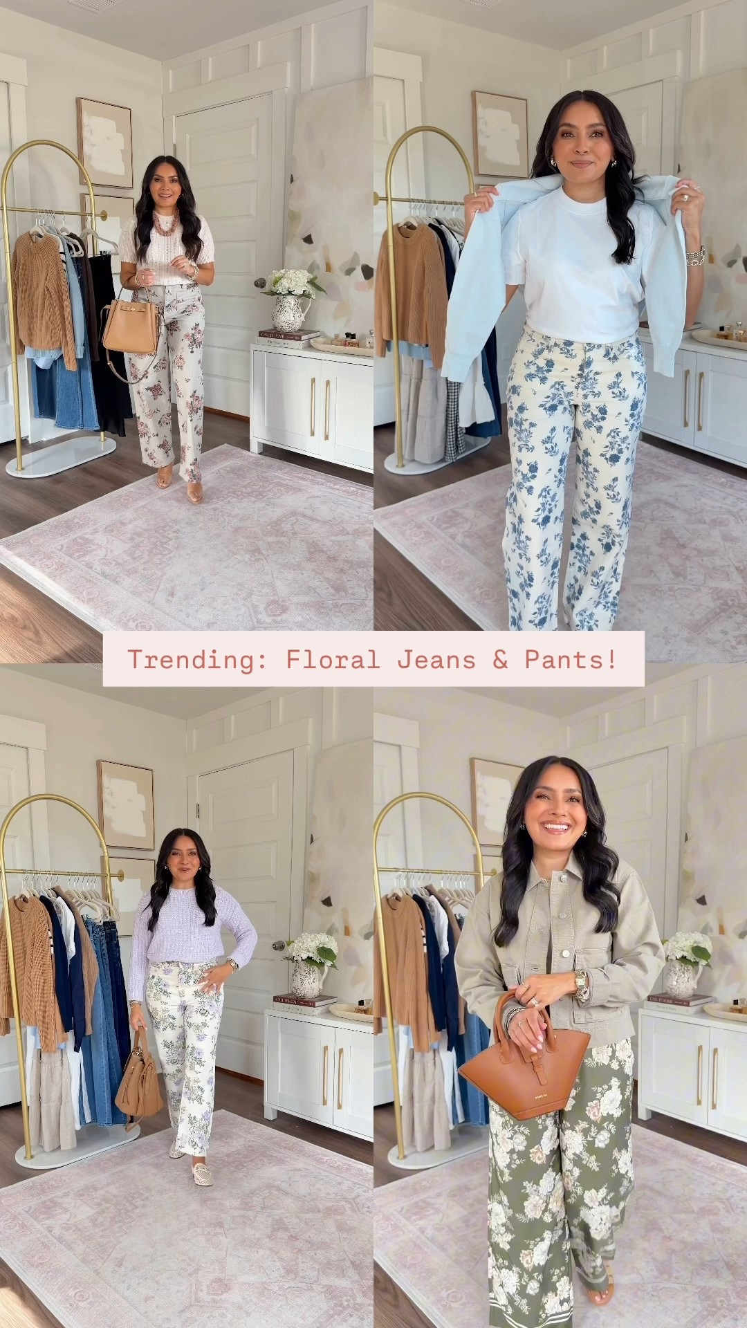 Trending spring floral jeans and pants!
For reference: I’m 5’0, 32b bra size, and 2/26 in bottoms, pear shaped. 
*Everything I share is unaltered! TTS means true to size. Between size 5-6.5 in shoes


#LTKPetite #LTKgrwm #LTKootd