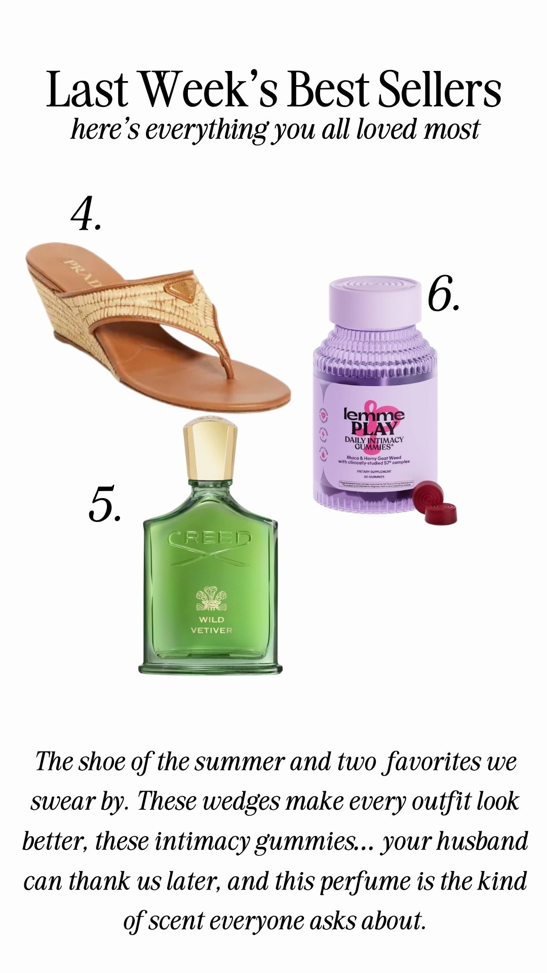 Last weeks bestsellers