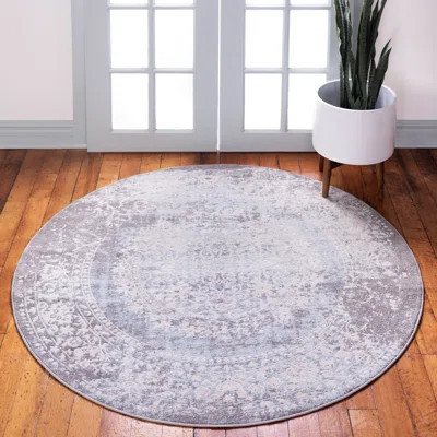 Teadora Gray/Light Blue/Ivory Area Rug | Wayfair North America
