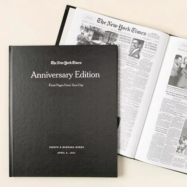 New York Times Custom Anniversary Book | UncommonGoods