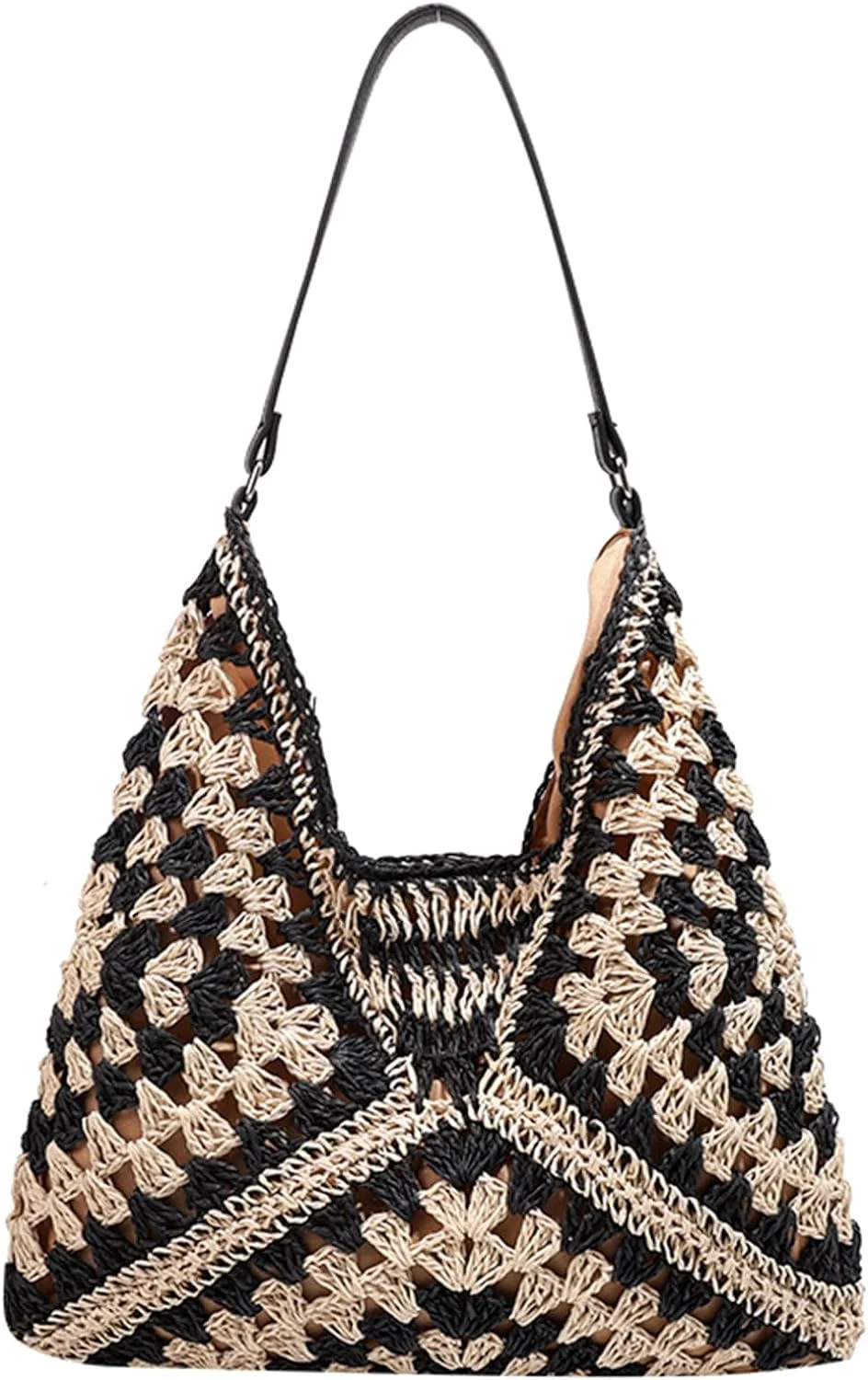 Kukuzhu Straw Bags for Women, Summer Straw Purse Crochet Beach Bag Tote Bag Trendy Straw Shoulder... | Walmart (US)