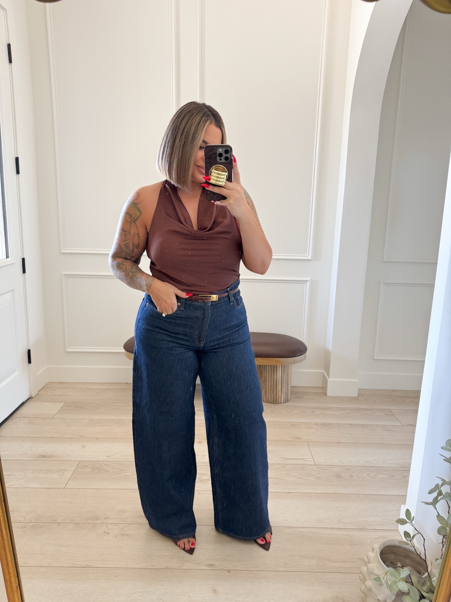 Top L 
Jeans 31 long