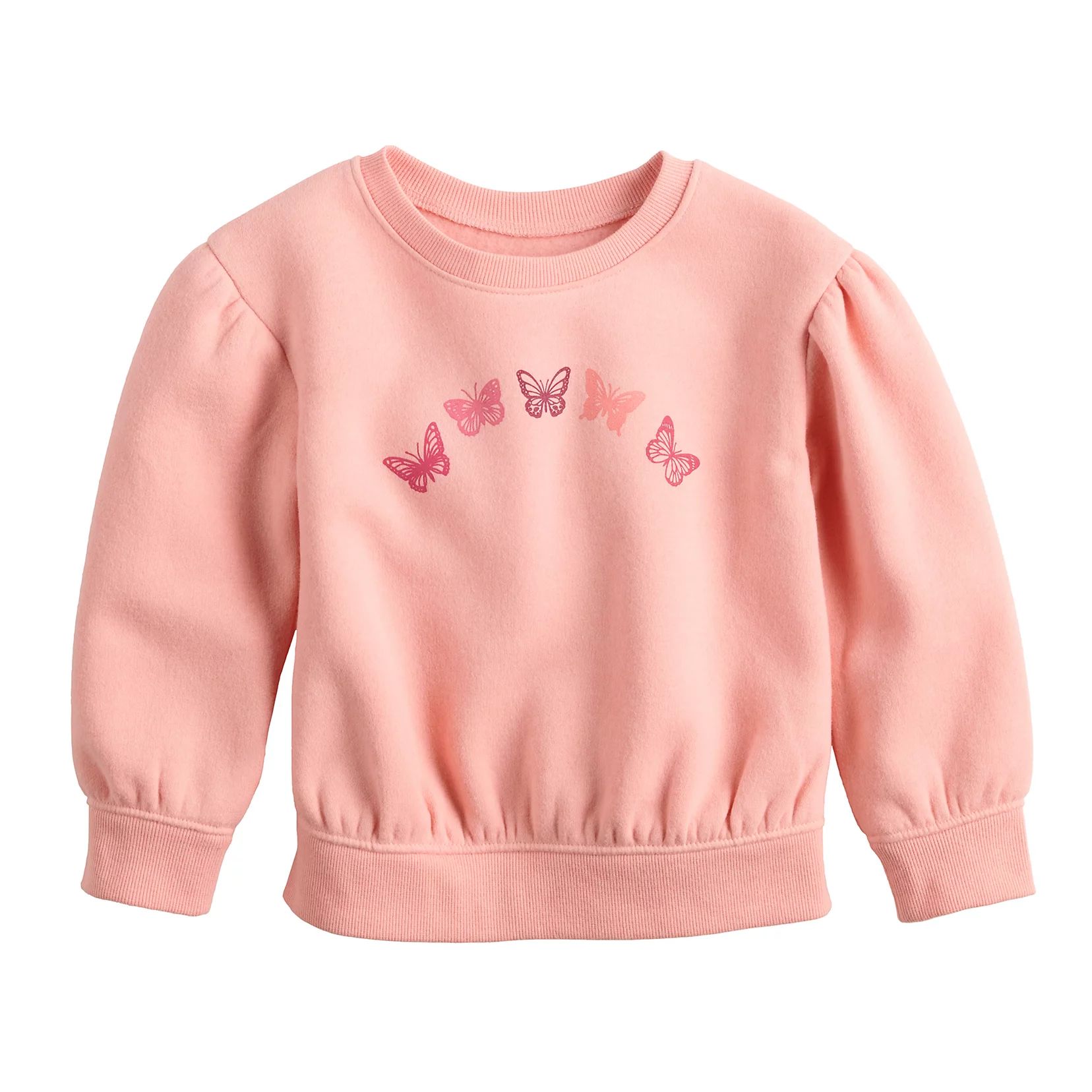 Toddler Girl Jumping Beans® Puff Sleeve Crewneck Sweatshirt | Kohl's