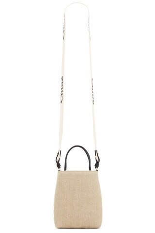 Chloe Sense Micro Tote Bag in Beige | FWRD 