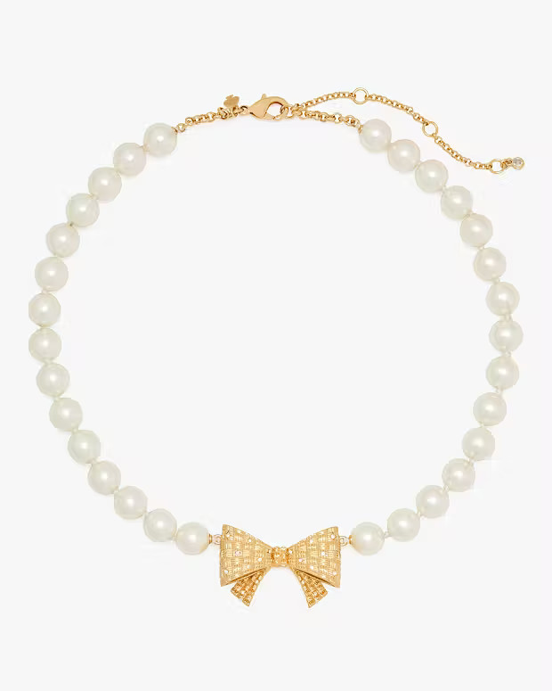 Wrapped In A Bow Necklace | Kate Spade Outlet