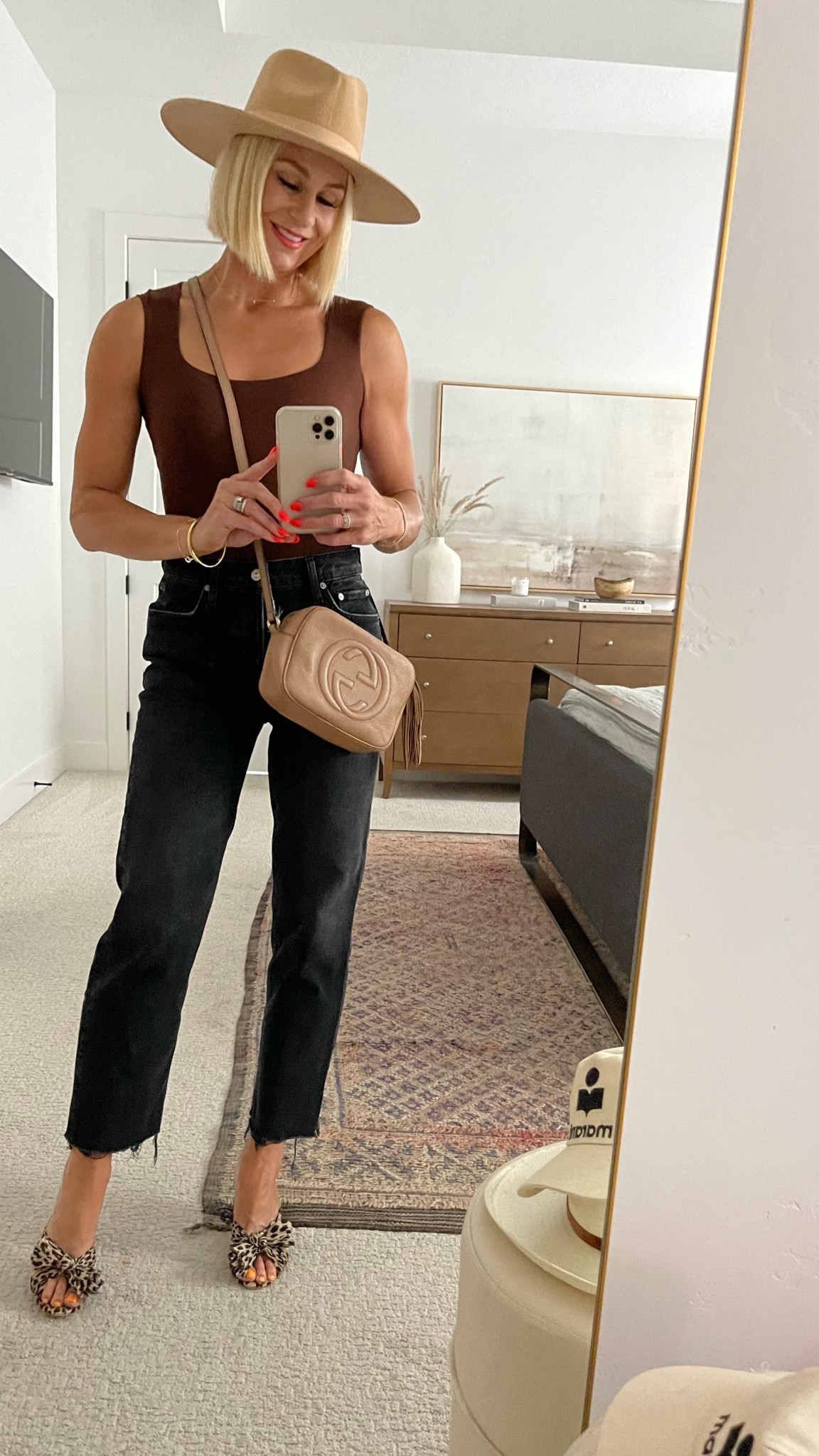 🖤🤎 neutral outfit.
Amazon bodysuit, the most flattering and comfortable denim — more washes available. 
Wearing 27 in jeans
Wearing size small bodysuit 
Classic hat I like to wear year round — a few sizes left on SALE! I’ve had these sandals for years & still love. Amazon dupes for less.


#LTKsalealert #LTKFind #LTKSeasonal