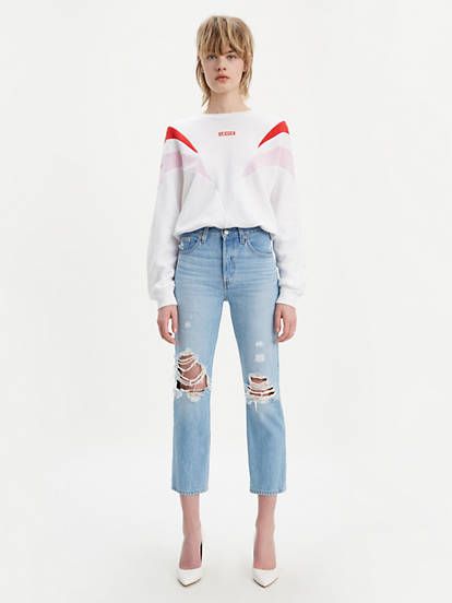 501® Original Cropped Patched Jeans | LEVI'S (US)