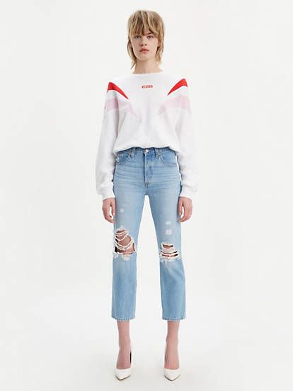 501® Original Cropped Ripped Women's Jeans | LEVI'S (US)