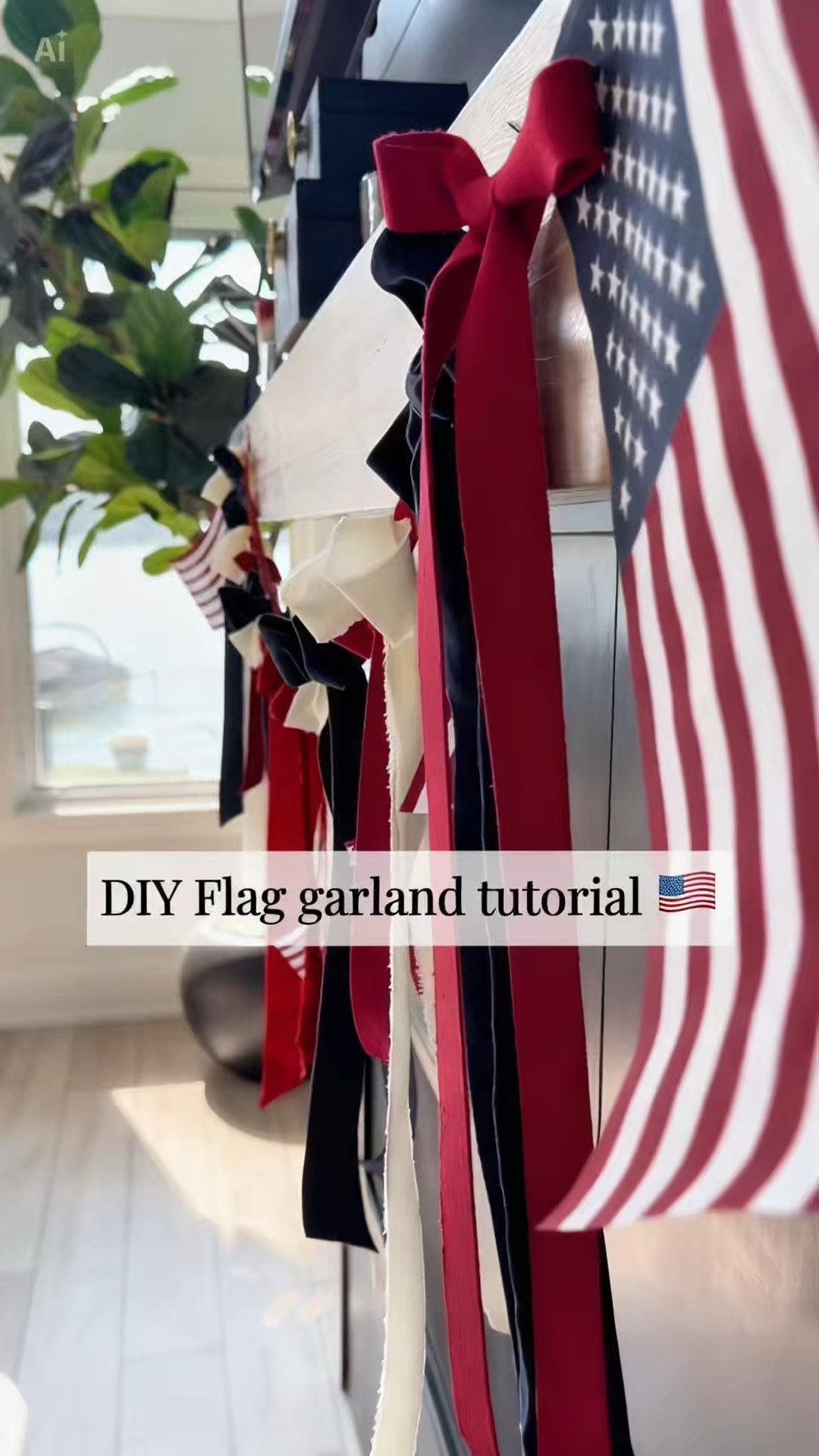 🇺🇸DIY FLAG GARLAND in under 10 minutes!

The easiest way to add a festive touch to any party, porch, or celebration — and you only need 3 things!
What you need:
🇺🇸 Flags on a stick
🎀 Ribbon
🔫 Hot glue gun

How to make it:
Simply remove the flags from the sticks, dab a little hot glue along the top edge and press to seal. Space them out as you go — done!

The result? A beautiful, custom garland that looks like it came from a boutique shop. ❤️🤍💙

Save this for your next party, patriotic holiday, or just because your space deserves it! 🥳

#LTKSeasonal #LTKHome