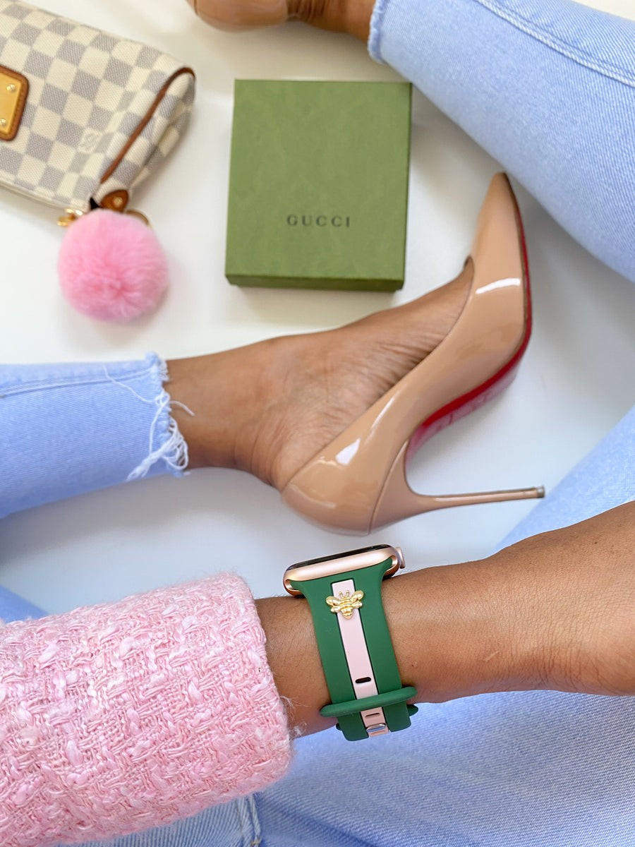 Honey Bee Me Pink and Green Apple Band | StrawberryAvocados