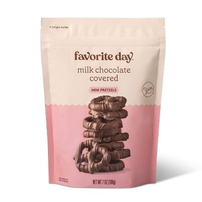 Milk Chocolate Covered Mini Pretzels - 7oz - Favorite Day&#8482; | Target