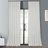HPD Half Price Drapes Blackout Curtains for Bedroom-Faux Silk Taffeta 50 X 120 (1 Panel), PTCH-BO120 | Amazon (US)