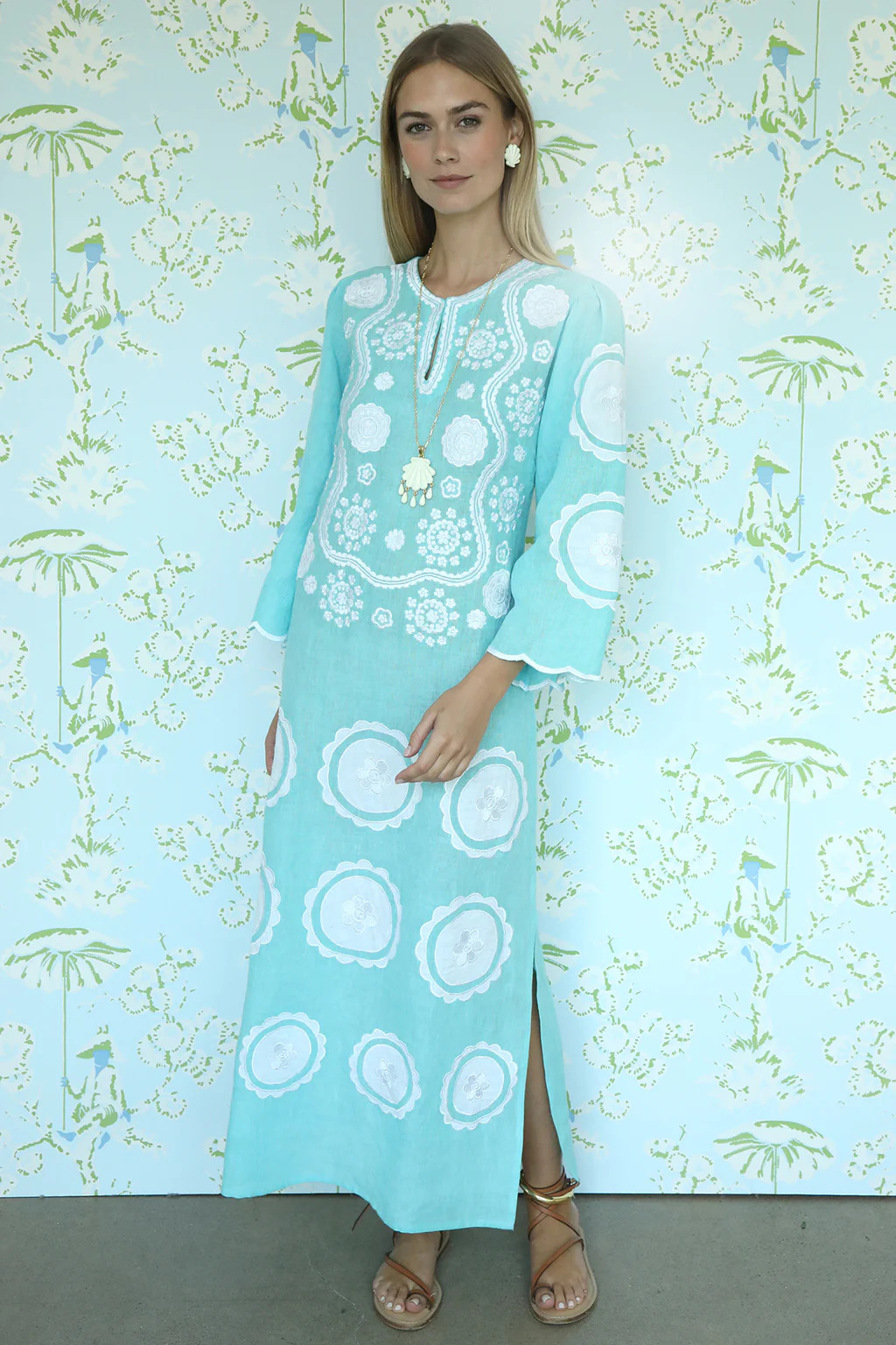 Turquoise Alice Kaftan | ASHA by ADM