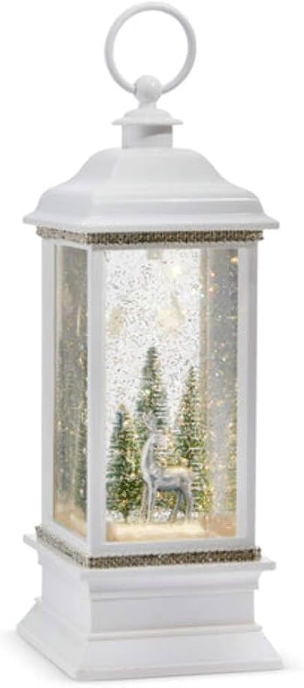 Raz Imports Snowy Reindeer Animated Lighted Water Lantern, 11.25-inch Height, Christmas Decor | Amazon (US)