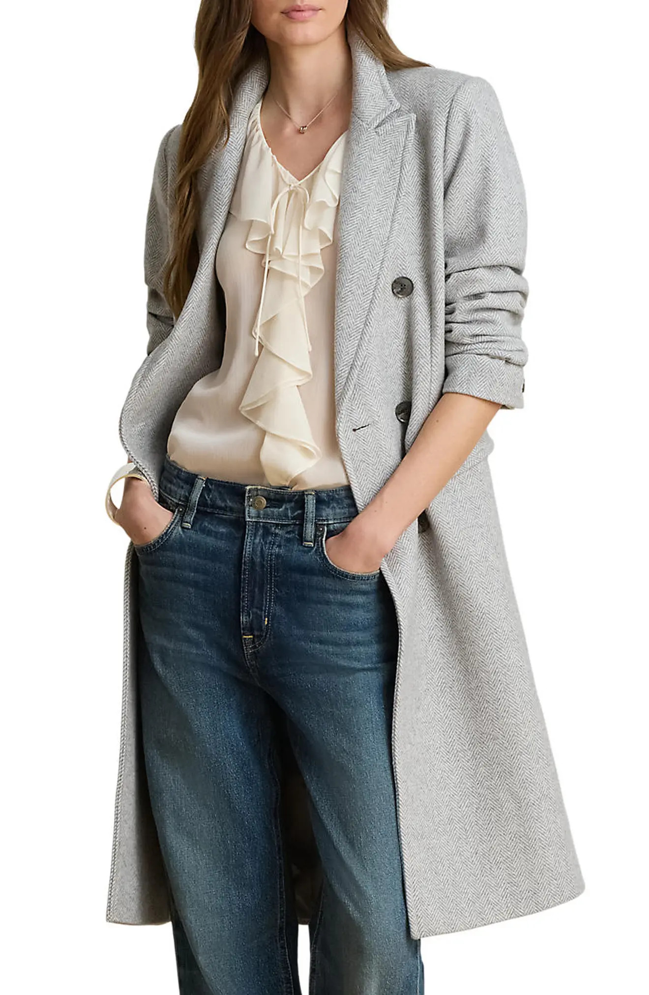 Double Breasted Wool Blend Coat | Nordstrom