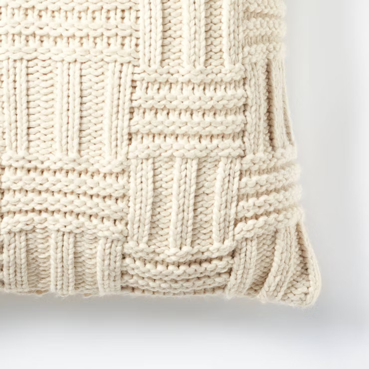 Basket Weave Knit Throw Pillow - Threshold™ designed with Studio McGee | Target