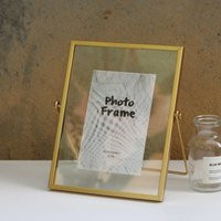 Golden Floating Frame, Double Sided Picture Glass Frame For Pressed Flowers, Wedding Table Numbers, Photos, 5.5, 6x8, 7x9 Inches | Etsy (US)