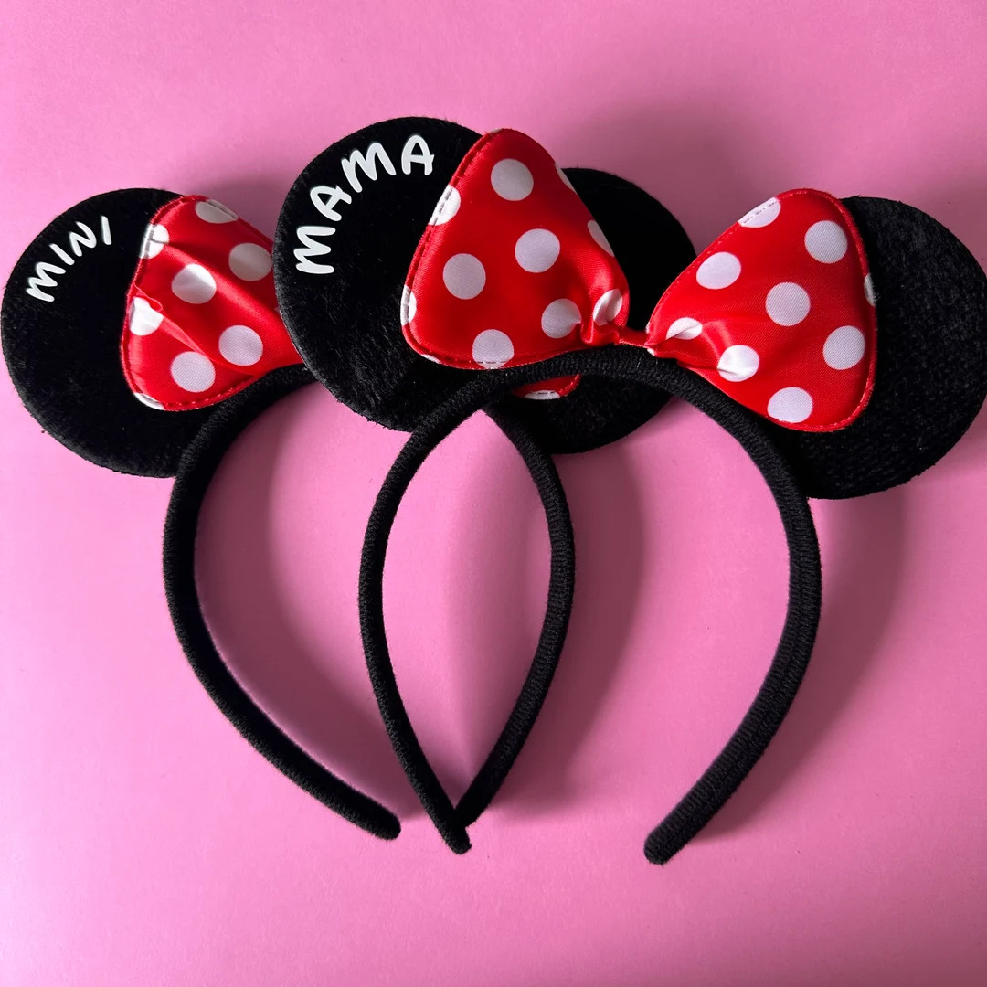 Mama and Mini Mouse Ear Set | Etsy (US)