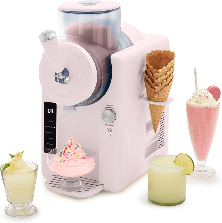GreenPan Frost Ice Cream Maker & Slushie Machine, Soft Serve, Sorbet, Margaritas, Milkshakes, Fro... | Amazon (US)
