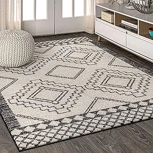JONATHAN Y MOH200A-8 Amir Moroccan Beni Souk Indoor Area-Rug Bohemian Farmhouse Rustic Geometric ... | Amazon (US)