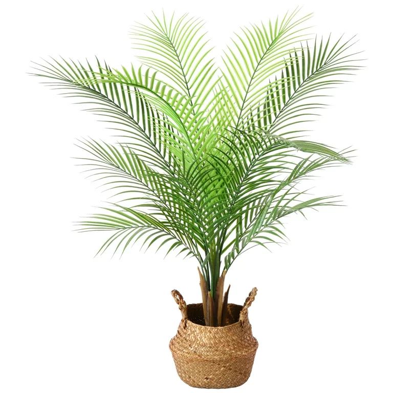 3 ft Artificial Palm Plants in Basket 35 Inch Fake Plants Artificial Paradise Palm Tree Faux Tree... | Walmart (US)